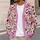 Whimsical Pink Cat Motifs for Playful Everyday Layering and Youthful Weekend Style All-over Print Knitted Cardigan - 5