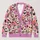 Whimsical Pink Cat Motifs for Playful Everyday Layering and Youthful Weekend Style All-over Print Knitted Cardigan - 1