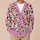 Whimsical Pink Cat Motifs for Playful Everyday Layering and Youthful Weekend Style All-over Print Knitted Cardigan - 6
