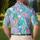Seahorse Coral Reef Ocean Motif for Tropical Resort Golf Style Women Summer Vacation Men's Polo Shirt - 5