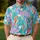Seahorse Coral Reef Ocean Motif for Tropical Resort Golf Style Women Summer Vacation Men's Polo Shirt - 4