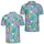 Seahorse Coral Reef Ocean Motif for Tropical Resort Golf Style Women Summer Vacation Men's Polo Shirt - 2