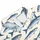 Navy Fish Motif for Coastal Golf and Resort Days, Women’s Nautical Summer Vacation Style Men's Polo Shirt - 6