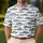 Navy Fish Motif for Coastal Golf and Resort Days, Women’s Nautical Summer Vacation Style Men's Polo Shirt - 4