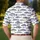 Navy Fish Motif for Coastal Golf and Resort Days, Women’s Nautical Summer Vacation Style Men's Polo Shirt - 5