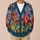Abstract Botanical Color Fields For Vintage Commuting And Casual Layered Everyday Wear All-over Print Knitted Cardigan - 6