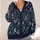 Mystic Moon Witch Motifs for Halloween Layering, Dark Academia Women's Outfit Style All-over Print Knitted Cardigan - 4