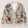 Botanical Wildflower Bouquet for Relaxed Autumn Layering and Everyday Garden Style All-over Print Knitted Cardigan - 1