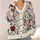 Botanical Wildflower Bouquet for Relaxed Autumn Layering and Everyday Garden Style All-over Print Knitted Cardigan - 4
