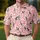 Pink Golf Stick Figure Camo For Women’s Summer Tournament And Country Club Style Men's Polo Shirt - 4