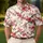 Red Sakura Branches for Beach Vacations, Summer Travel, and Relaxed Resort Days Outdoors Men's Polo Shirt - 4