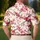 Red Sakura Branches for Beach Vacations, Summer Travel, and Relaxed Resort Days Outdoors Men's Polo Shirt - 5