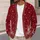 Burgundy Snowy Pine Forest Winter Holiday Style For Cozy Everyday Layering Wear All-over Print Knitted Cardigan - 5