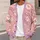 Pink Santa Face Christmas Cheer for Festive Winter Layering and Holiday Parties Women All-over Print Knitted Cardigan - 5