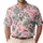 Pink Flamingo Tropical Garden Scene for Resort Golf Days and Sunny Summer Escapes Men's Polo Shirt - 1