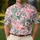 Pink Flamingo Tropical Garden Scene for Resort Golf Days and Sunny Summer Escapes Men's Polo Shirt - 4