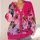 Vibrant Floral Collage for Colorful Everyday Layering and Artistic Women’s Wardrobe All-over Print Knitted Cardigan - 4
