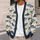 Navy Fish Ocean Motif for Coastal Weekend Layering and Everyday Seaside Style Wear All-over Print Knitted Cardigan - 5