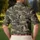 Olive Woodland Golfers with Swing Silhouettes for Fairway Weekend Outdoor Leisure Men's Polo Shirt - 5