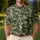 Camouflage Golf Swing Silhouettes for Fairway Style and Outdoor Weekend Wear Gifts Men's Polo Shirt - 4