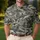 Shark Fishing Adventure Ocean Camo for Coastal Outdoor Style and Beach Days for Men Men's Polo Shirt - 4