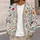 Watercolor Meadow Flowers and Wild Leaves for Relaxed Spring Layering Everyday Style All-over Print Knitted Cardigan - 5