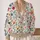 Watercolor Meadow Flowers and Wild Leaves for Relaxed Spring Layering Everyday Style All-over Print Knitted Cardigan - 2