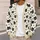 Black Cat Paw Heart Motifs for Cozy Everyday Layering and Casual Pet Lover Style All-over Print Knitted Cardigan - 5