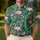 Tropical Flamingo and Palm Leaf Retreat for Resort Holidays, Golf Days, and Vacations Men's Polo Shirt - 4