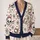 Pink Bow Skull Bones and Spiderwebs for Casual Everyday Layering and Commuting Women All-over Print Knitted Cardigan - 2