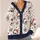 Pink Bow Skull Bones and Spiderwebs for Casual Everyday Layering and Commuting Women All-over Print Knitted Cardigan - 4