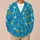 Turquoise Wildflower Sprigs for Colorful Autumn Layering and Everyday Women's Style All-over Print Knitted Cardigan - 6
