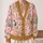 Colorful Hand-Drawn Cat Companions for Cozy Autumn Layering, Women and Cat Lovers All-over Print Knitted Cardigan - 2