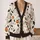 Cute Ghosts and Pumpkins for Cozy Halloween Layering, Spooky Autumn Style for Women All-over Print Knitted Cardigan - 2