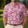 Pink Western Cowgirl Rodeo Icons for Golf Days, Country Outings, and Ranch Life Fans Men's Polo Shirt - 4