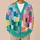 Colorful Square Block Layers for Everyday Style and Creative Weekend Wardrobe Looks All-over Print Knitted Cardigan - 6