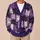 Purple Cat Faces For Cozy Everyday Layering And Playful Weekend Style For Cat Lovers All-over Print Knitted Cardigan - 6