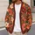 Coral Wildflower Blooms for Relaxed Everyday Layering and Weekend Outings All-over Print Knitted Cardigan - 5