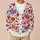 Colorful Heart Wings For Date Nights And Vacation Layering, Women's Dopamine Style All-over Print Knitted Cardigan - 6