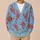 Red Lobster Motifs for Playful Coastal Layering and Everyday Youthful Weekend Style All-over Print Knitted Cardigan - 6