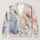 Pastel Blue Pink Floral Layers for Soft Everyday Styling and Relaxed Weekend Escapes All-over Print Knitted Cardigan - 1