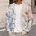 Pastel Blue Pink Floral Layers for Soft Everyday Styling and Relaxed Weekend Escapes All-over Print Knitted Cardigan - 5