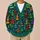 Colorful Christmas Trees and Festive Stars for Holiday Gatherings and Winter Layering All-over Print Knitted Cardigan - 6