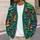 Colorful Christmas Trees and Festive Stars for Holiday Gatherings and Winter Layering All-over Print Knitted Cardigan - 5