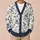 Indigo Botanical Blooms for Effortless Commuting and Everyday Layering Essential Wardrobe All-over Print Knitted Cardigan - 6