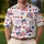 Red White Blue Americana Icons for Fourth of July Celebrations and Summer Golfers Men's Polo Shirt - 4