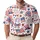 Red White Blue Americana Icons for Fourth of July Celebrations and Summer Golfers Men's Polo Shirt - 1