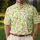 Lime Tennis Rackets and Pink Bows for Country Club Summer Style and Courtside Days Men's Polo Shirt - 4