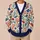 Colorful Fish and Coral Motifs for Coastal Weekend Layering and Ocean Style All-over Print Knitted Cardigan - 6