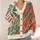 Red Crayfish Coastal Layering for Weekend Outings and Relaxed Everyday Wear All-over Print Knitted Cardigan - 4